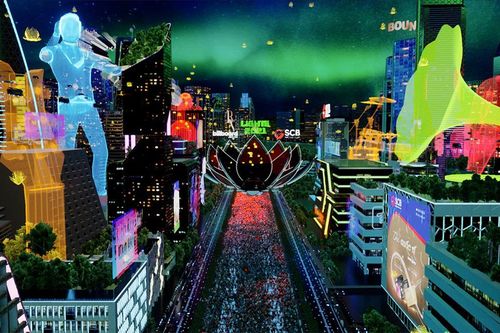 Phố đi bộ Nguyễn Huệ xuất hiện cực 'ảo' tại Lễ hội Ánh sáng 2021