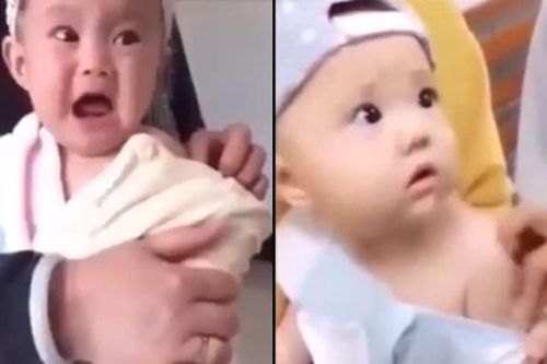 1.001 biểu cảm của các bé khi đi tiêm ngừa