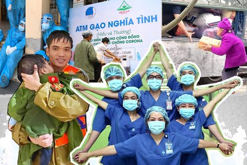 Những hình ảnh đẹp trong hai 'cuộc chiến' chống thiên tai bão lũ và dịch Covid- 19 năm 2020 vừa qua