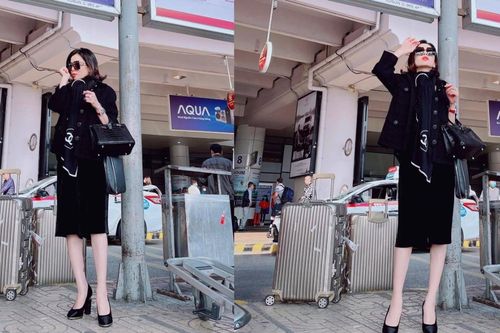 Lệ Quyên nền nã với style quý cô cổ điển xuống phố đầu năm