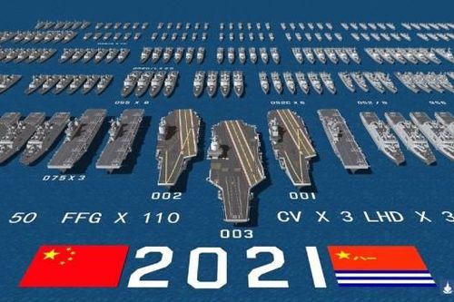 Quy mô khổng lồ của hạm đội Trung Quốc cuối năm 2021