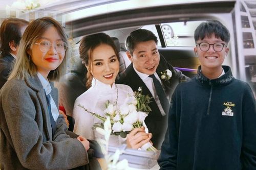Hai con riêng của NSND Công Lý nói gì về đám cưới của bố với vợ mới kém 15 tuổi