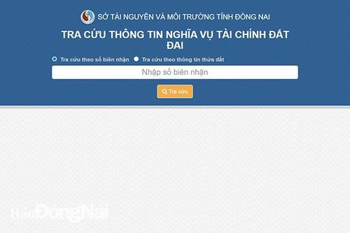 Thanh toán nghĩa vụ tài chính về đất đai trên Cổng dịch vụ công quốc gia