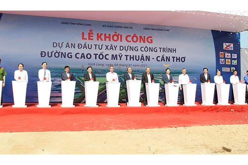 Thủ tướng Nguyễn Xuân Phúc dự lễ khởi công cao tốc Mỹ Thuận - Cần Thơ