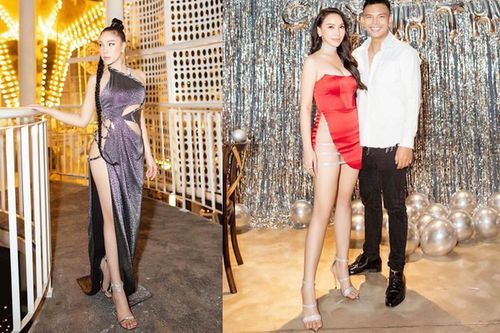 'Nhức mắt' với những kiểu váy cắt xẻ cao tận hông của Quỳnh Thư
