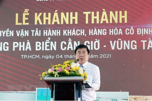 Tuyến phà biển Cần Giờ-Vũng Tàu chính thức đi vào hoạt động