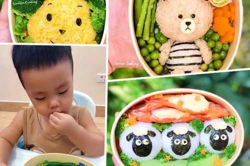 Con biếng ăn, mẹ Hải Phòng tự tay nặn cơm hộp không cần dùng khuôn, bé thích ăn thun thút