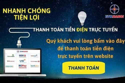 EVNHANOI: Thanh toán tiền điện không dùng tiền mặt lợi cả đôi đường