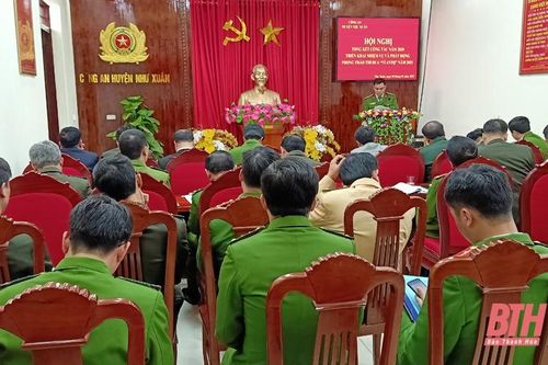 Công an huyện Như Xuân phát động phong trào thi đua 'Vì an ninh tổ quốc' năm 2021