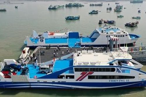 Đi phà biển từ Cần Giờ xuống Vũng Tàu chỉ còn 30 phút