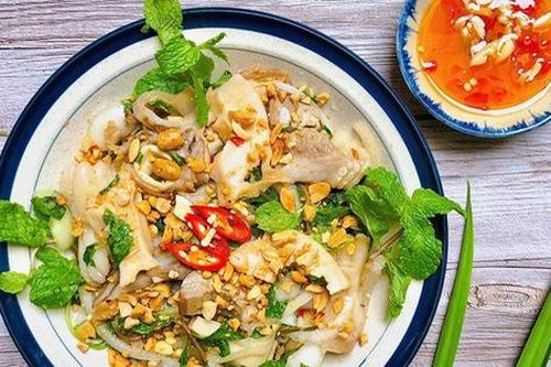 Độc lạ món gỏi lòng heo