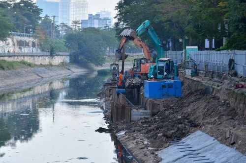 Hà Nội đẩy nhanh tiến độ thi công Nhà máy xử lý nước thải Yên Xá