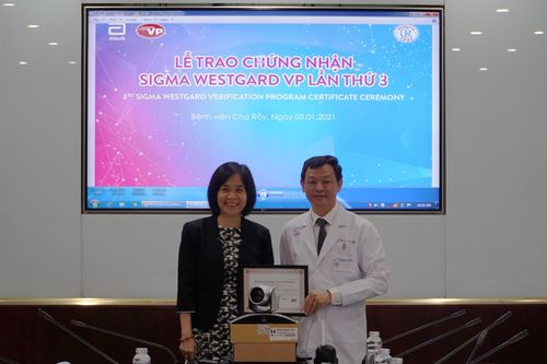 Bệnh viện Chợ Rẫy tiếp tục đạt chứng chỉ xét nghiệm chuẩn quốc tế của Westgard VP