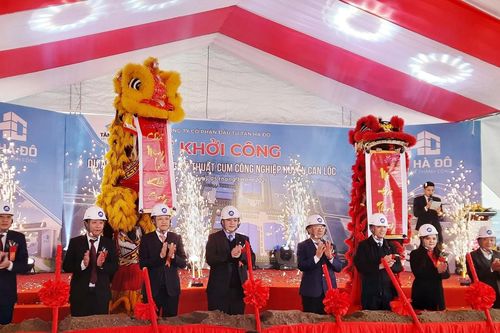 Hà Tĩnh khởi công hàng loạt dự án đầu tư hạ tầng kỹ thuật cụm công nghiệp