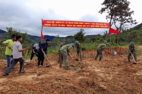 Quân đội chung sức xây dựng nông thôn mới