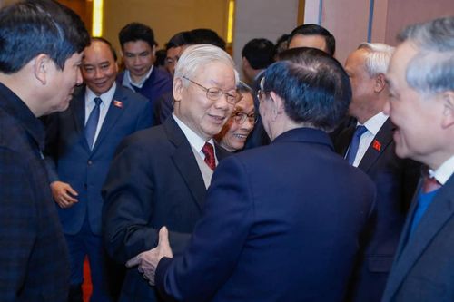 Tổng Bí thư, Chủ tịch nước dự buổi gặp mặt các thế hệ đại biểu Quốc hội