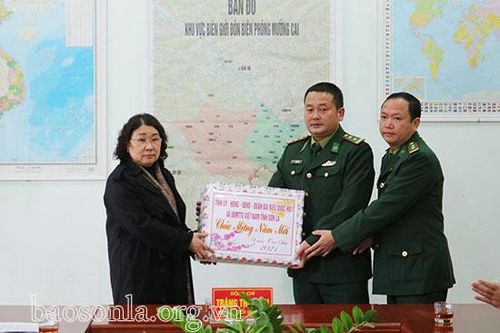 Đồng chí Phó Chủ tịch Thường trực UBND tỉnh thăm, chúc Tết tại huyện Sông Mã