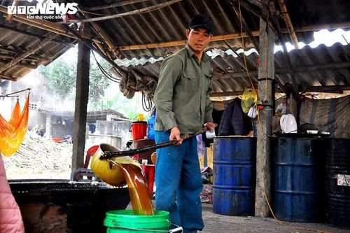 Làng mật mía xứ Thanh kiếm bộn tiền ngày Tết