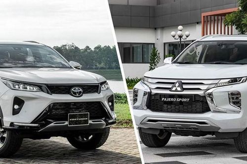 Lựa chọn Mitsubishi Pajero Sport hay Fortuner Legender bản 1 cầu?