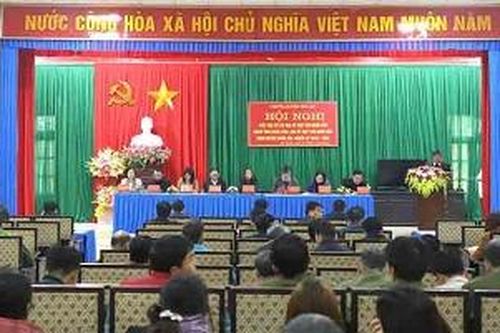 Đại biểu HĐND tỉnh tiếp xúc cử tri tại huyện Yên Lập