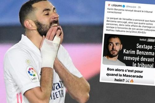 Hầu tòa vì cáo buộc tống tiền, Benzema phản ứng ra sao?