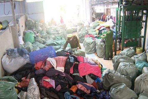 Thanh Hóa: Phát hiện và tịch thu trên 11 tấn quần áo đã qua sử dụng