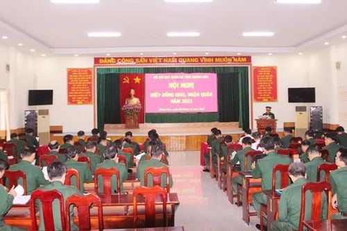 Hội nghị hiệp đồng giao, nhận quân năm 2021