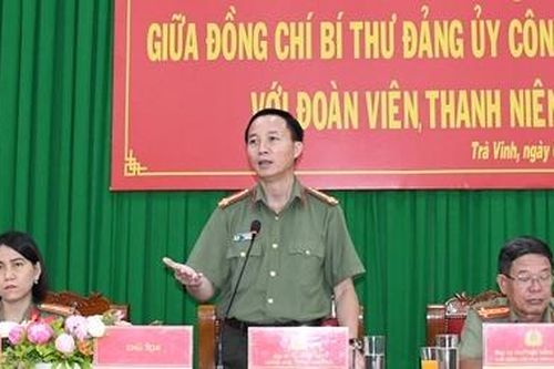 Giám đốc Công an tỉnh Trà Vinh đối thoại với đoàn viên, thanh niên