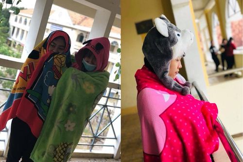 Những tuyệt chiêu chống rét 'bá đạo' của học trò