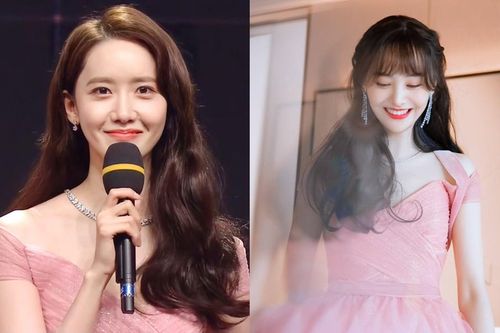 Mặc cùng một chiếc váy, để cùng kiểu tóc nhưng nhờ đâu Yoona vẫn trội hơn Trịnh Sảng?