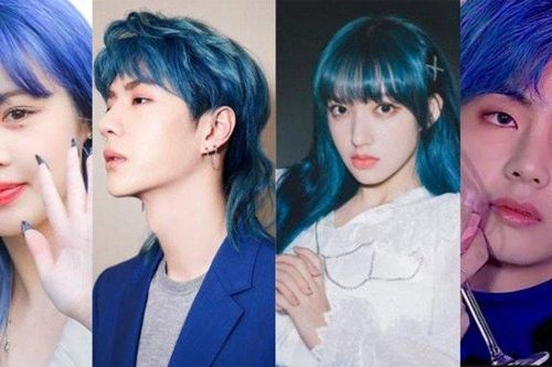 Sao K-pop 'đốn tim' fan với màu tóc xanh dương: BTS, EXO, NCT