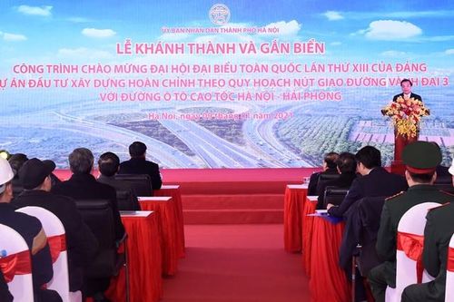 Khánh thành nút giao đường vành đai 3 với cao tốc Hà Nội – Hải Phòng