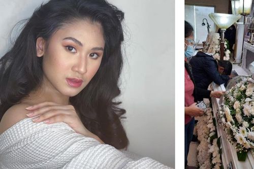 Tang lễ của á hậu Philippines tại quê nhà, rò rỉ ảnh nghi hiện trường