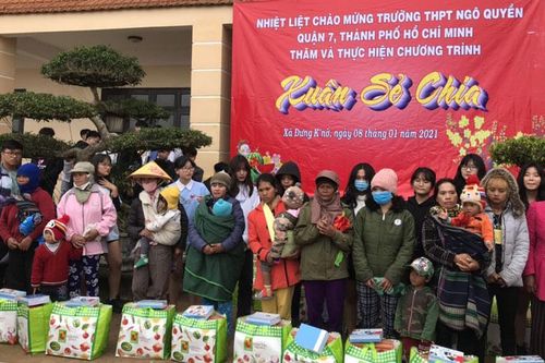 'Xuân sẻ chia' đến với đồng bào DTTS xã Đưng K'Nớ