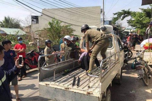 Khống chế nam thanh niên ôm bình gas đòi tự sát