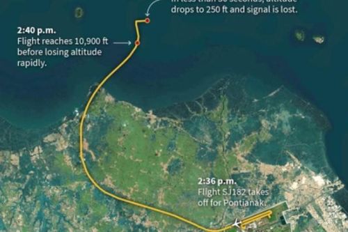 Máy bay Indonesia rơi nghi bị nhóm không tặc của IS tấn công