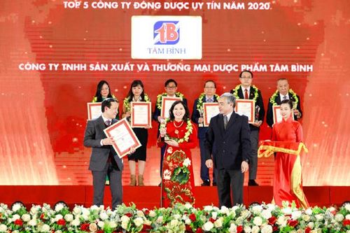 Tâm Bình được vinh danh Top 5 công ty Đông dược uy tín 2020