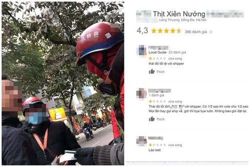 Hách dịch với shipper, chủ quán thịt xiên bị 'ném đá' tơi tả