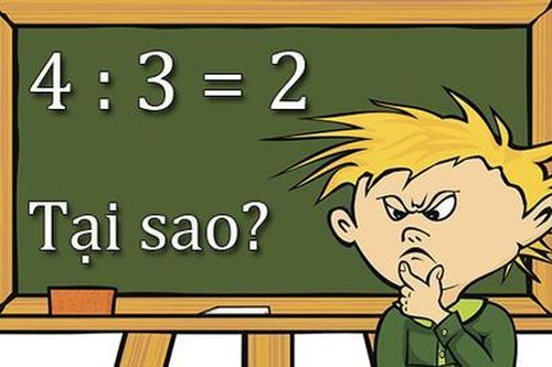 Đố bạn chứng minh phép tính 4 : 3 = 2 là đúng