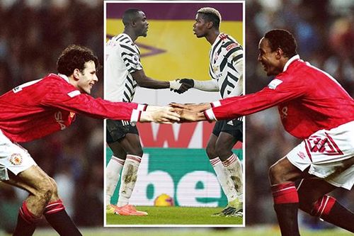 MU: Pogba và Bailly gây sốt với màn ăn mừng gợi nhớ Giggs và Paul Ince