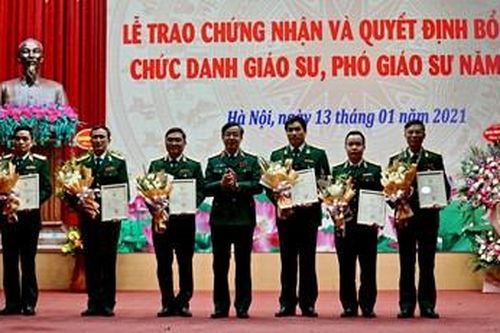 Học viện Quân y trao chứng nhận, quyết định bổ nhiệm chức danh Giáo sư, Phó giáo sư năm 2020