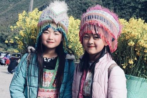 'Nữ sinh hoa cải' sưởi ấm du khách đến với Hà Giang