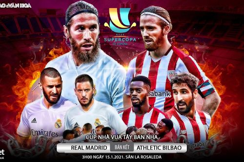 Soi kèo nhà cái Real Madrid vs Athletic Bilbao. Bán kết Siêu cúp Tây Ban Nha