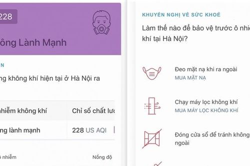Chất lượng không khí tại Hà Nội ở mức 'rất không lành mạnh'