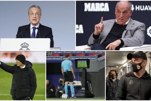 Chủ tịch La Liga nhạo Zidane 'bào chữa' Real Madrid đá kém