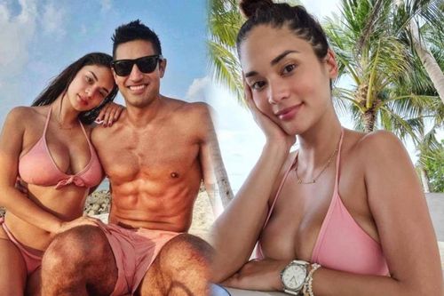 Hoa hậu Hoàn vũ Pia Wurtzbach diện bikini bốc lửa bên bạn trai khiến dân tình xốn xang