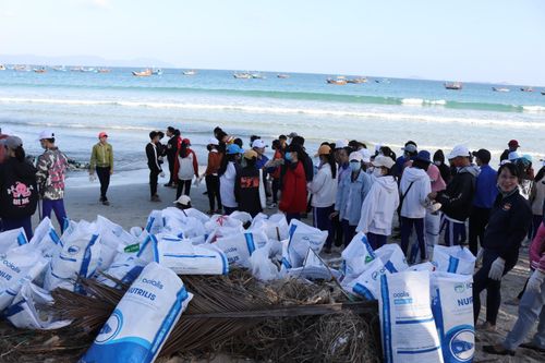 Hơn 200 người tham gia 'Ngày môi trường xanh' làm sạch biển Ninh Hải