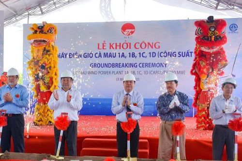 Cà Mau khởi công nhà máy điện gió 10 ngàn tỷ đồng