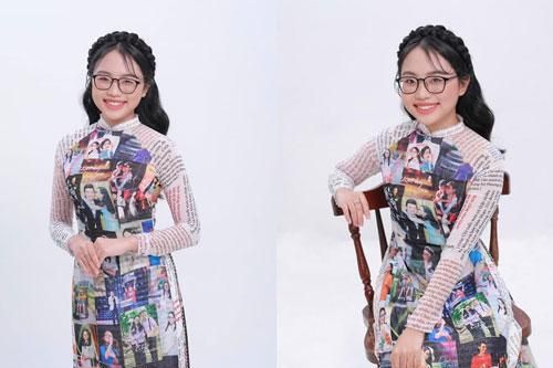 Phương Mỹ Chi khoe chiếc áo dài 'có một không hai' khiến Hoa hậu Khánh Vân phải 'thả tim' lia lịa