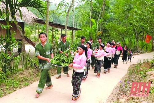 Nét đẹp Lễ mừng cơm mới của người Thái Thường Xuân